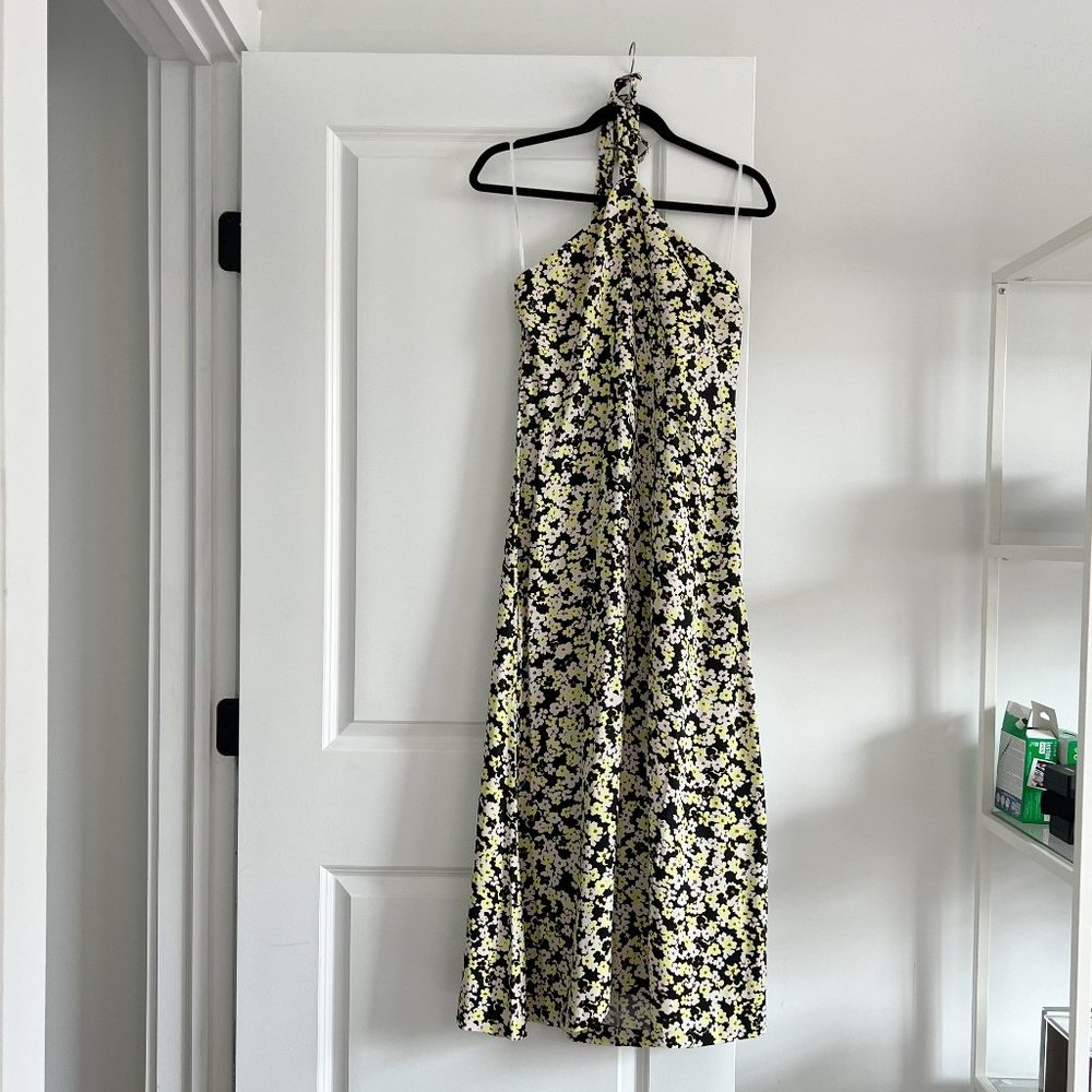 Halter midi length & Other Stories floral print dress